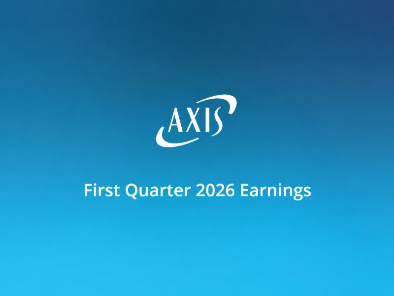 Image for AXIS announces Q1 earnings